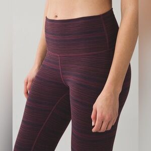 Lululemon High Times Cyber Red Grape Bordeaux Drama Pant Size 4